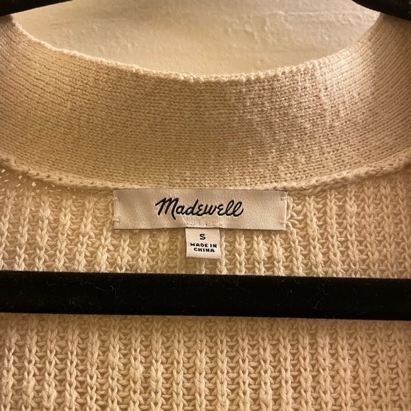 Madewell Lovell Cardigan Cotton Sweater Size S - Picture 8 of 8